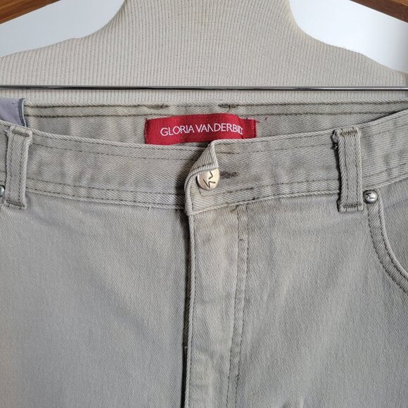 Gloria Vanderbilt Women’s Khaki Amanda High Rise Slim Leg Stretch Jeans (Size: 1 - Picture 3 of 14